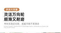 移动零食分层实木置物架厨房可抽拉落地收纳架玩具置物多层小推车