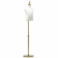 Mannequin Torso with Stand Sturdy Dress Form with Metal Base areaSaving Female Dress Form for Kids, Retailers, Shop Window, Photo Studio