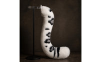 Spotted Feline Tail Bendable Animal Tail Accessory with Waist Strap Poseable Costume Accessory for Cosplayers, Furries, Cosplay, Halloween