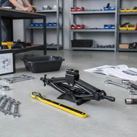 Slim-Design Manual Scissor Jack Foldable Scissor Jack with Crank Handle Long-Lasting Tool Strong for Tire Changes