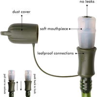 2L Sports Hydration Bladder for Cycling, Running, Hiking, Camping, Food-Grade EVA Water Bladder