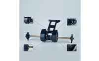 Rear Axle with Brackets Rear Axle Assembly Easy to Install for DIY Builders, Hobbyists,