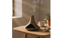 Heat Resistant Palo Sacred Holder Minimalist Design Ceramic Sage Burner Terracotta Incense Chimney for Meditation Practitioners, Spa, Altar