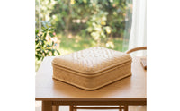 Handwoven Bamboo Container with Lid Handwoven Storage Box with Lid Organizer for Tabletop Organization