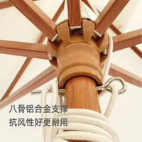 现货秒发户外庭院遮阳伞公园摆摊法式婚礼双层波浪集市草地太阳伞