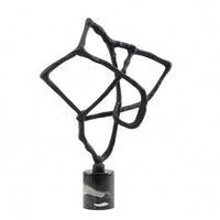 Geometric Line Sculpture Modern Geometric Metal Decor Rust-Resistant