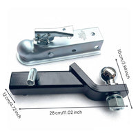 Heavy Duty ATV Tow Hitch Kit Finish Trailer Tongue Coupler Hitch Ball Mount for Go-Kart Owners