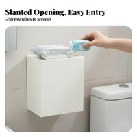 Sanitary Pad Dispenser Waterproof Wall-Mounted Hygiene Caddy Dustproof Lid