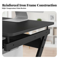 Wheeled Laptop Desk Movable Design Overbed Table Sturdy Construction for Bedroom