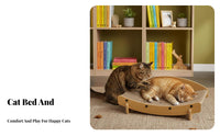 Cat Scratcher Lounge Versatile Function Sisal Cat Scratcher Lounge Pet Furniture Natural Materials Long-Lasting