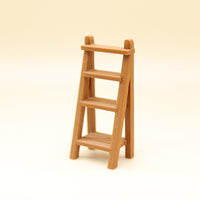 Dollhouse Miniature Furniture 4-Tier Slanted Ladder Shelf Plant Stand