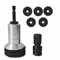 Rust Removal Brake Disc Resurfacing Tool Wear-Resistant Wheel Hub Cleaning Tool Wide Application Hub Grinder Drill Attachment Waterproof for Mechanics