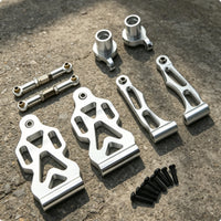 Aluminum Front Arm Set RC Car Front Upgrade Outfit Wear Resistant Aluminum Arm Set for 1/16 16101 16102 16103 16104 16106 16201