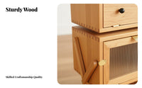 Nordic theme Robot-Shaped Nightstand Creative Design Multi-Storage Nightstand Playful Aesthetic Bedside Table sturdy Construction for Homeowners, Adults, Parents, Bedroom, Living Room, Playroom, Nursery