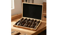 12 Pieces Wood Carving Set with Wooden Handles Portable for Hobbyists