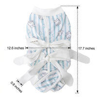 Pet Recovery Suit with Ties, Breathable Cat Recovery Suit for Anti-Licking, Post Surgery Cat Suit for Male Cats, Secure Pet Surgery Suit