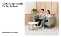 Nordic Design Banquette and Chair Dining Set Modern design Restaurant Seating Padded Chairs Commercial Furniture Space-Saving for Cafe Owners, Bar Proprietors, Event Planners, Coffee Shop, Bistro, Banquet Hall, Kitchen