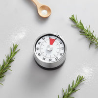 No Batteries Required Adhesive Mechanical Timer Loud Alarm Adhesive Kitchen Timer Easy to Use for Teachers, Students, Classroom, Study Room