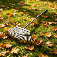 Stainless Steel Foliage Rake Sturdy Detachable Foliage Rake Multi-Purpose