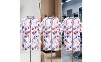Stylist Jacket Long-Sleeve Barber Coat Printed for Hairdressers