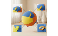 Dog Ball with Loops Dog Ball with Straps Oversized Toy for Tug Play