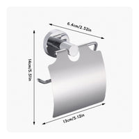 Toilet Roll Holder Metal Wall Mounted Bathroom Tissue Holder Space Saving