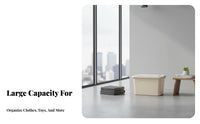 Plastic Storage Box, Organizer Bin with Handle, Large Capacity, Clothes, Toys, Bedroom, Modern Minimalist, Covered, Random Color