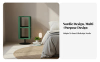 Rotating Storage Table Multi-Functional Design Rotating Cube End Table