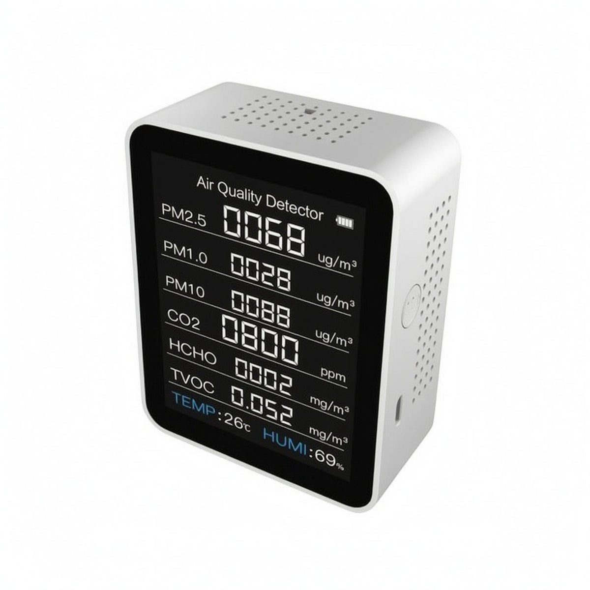 Electronic Air Quality Monitor Built-in Display Indoor Air Quality Tester