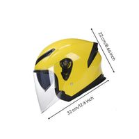 Half-Style Motorcycle Helmet Glossy Motorcycle Helmet with Face Visor Streamlined Detachable Liner for Commuters