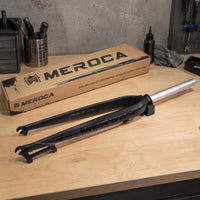 28.6 Mm Steerer Mountain Bike Rigid Fork Black Finish Aluminum Alloy Bike Fork High-Strength Cycle Part Long-Lasting