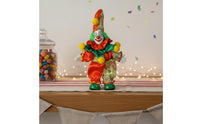 Handmade Ceramic Clown Doll Artistic Craft Handmade Porcelain Construction Collectible Clown Figurine for Collectors