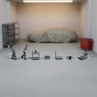Hand-Painted Miniature People Realistic Collectible Figurines Static Model