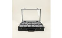 Watch Suitcase Portable Watch Case with Clear Lid Sturdy Construction for Collectors, Retailers, Travel