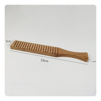 Solid Wood Pottery Mallet Polished Finish Textured Clay Beater Easy to Use