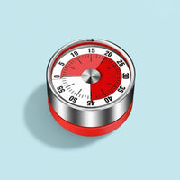Sticking Mechanical Timer Easy Twist Function Stainless Steel Kitchen Timer
