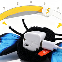 Automatic Butterfly Feline Toy Elastic Rope Butterfly Feline Toy Fluttering