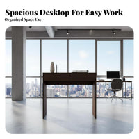 2-Drawer Writing Desk Minimalist Design Study Table Modern aesthetic Multi-Purpose for Professionals, Families