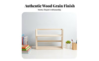Student Textbook Stand Multifunctional Wooden Desktop Bookshelf for Homeowners