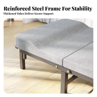 Adjustable Recliner Bed Foldable Design Adjustable Nap Cot Space-Saving Storage Padded Padding for Adults, Travelers, Travel