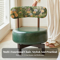 SunburstaestheticShaped Chair Reclining backrestrest Single Sofa rotating Base Plush Cushioning for Adults, Homeowners