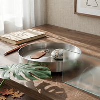 Stainless Steel Tray Luxury Look Table Accessory Modern Design