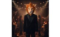 Realistic Lion Mask Full-Face Lion Head Mask Breathable Tear-Resistant for Halloween