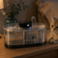 Pet Water Fountain Cordless Cat Water Fountain Sensor Automatic for Cats, Home