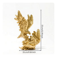 Eagle Figurine Resin Eagle Statue Sculpted for Living Room