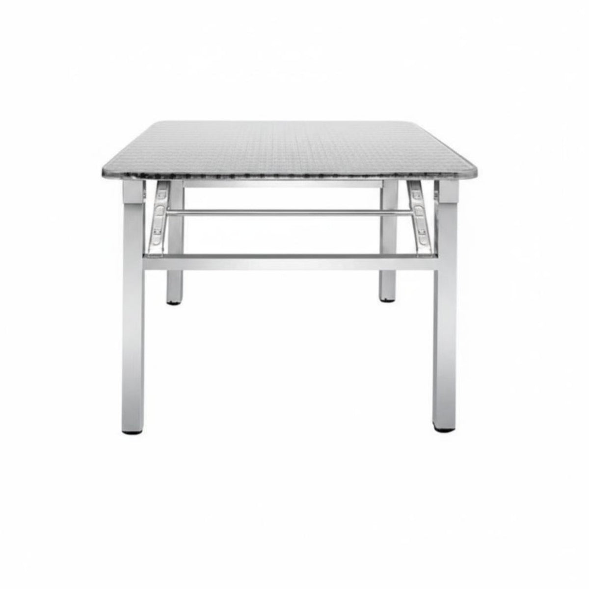 Rectangular Camp Desk Foldable Adjustable Height Utility Table Space-Saving sturdyDuty for Students, Families, Barbecue
