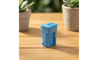 Realistic Miniature Trash Bin Small-Scale Scene Ornament Compact Diorama Accessory Lifelike for Dioramas
