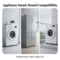 Threaded Anti-Slip Appliance Foot Shock Absorbing Adjustable Appliance Base Stable Household Hardware Noise Reduction for Laundry Room
