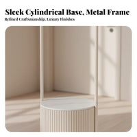 Integrated Nightstand and Coat Rack Multifunctional Design Bedside Cabinet