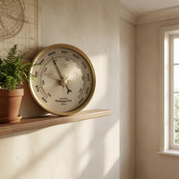 Round Analog Atmospheric Pressure Meter Combined Scale Weather Instrument